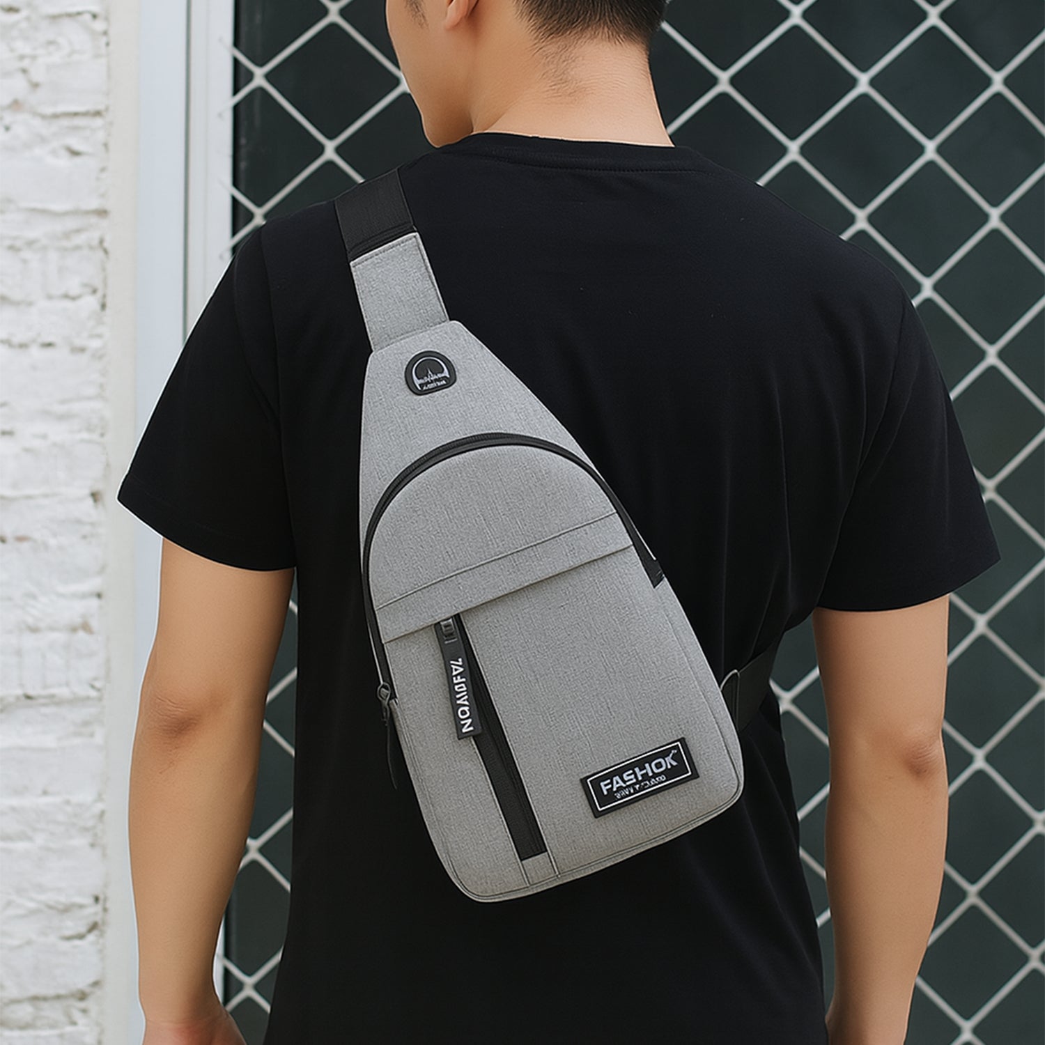 Waterproof Anti Theft Cross-body fanny pack waist bag, Shoulder Bags Chest Men Casual fashion USB Charging earphone hook Sling Travel Bag (1 Pc) Waterproof Anti Theft Cross-body fanny pack waist bag, Shoulder Bags Chest Men Casual fashion USB Charging earphone hook Sling Travel Bag (1 Pc)